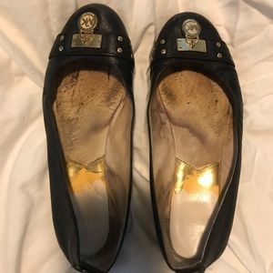 Michael Kors black ballet flats